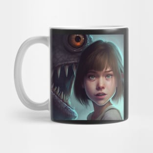 Monster eating girl, Mug